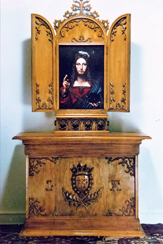 Roberto Mario Tacchi, carving, Leonardo